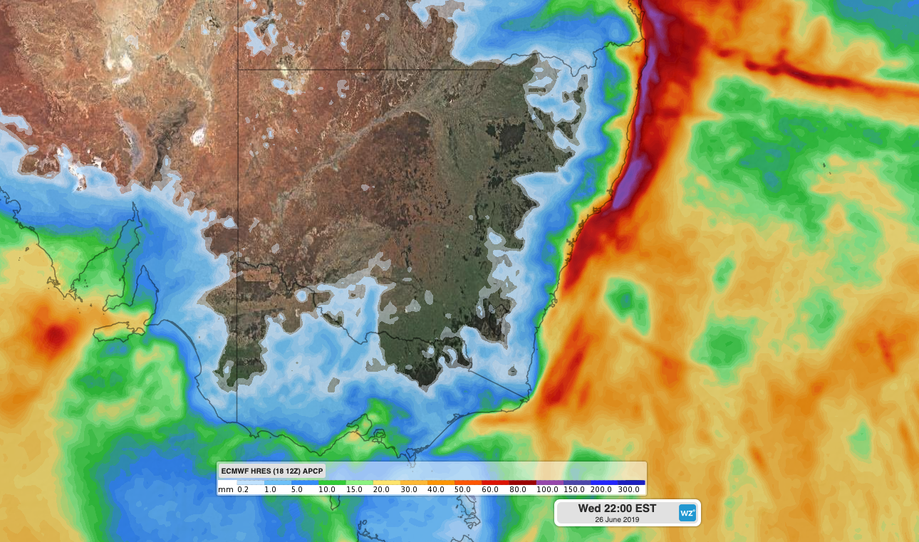 NSW weather Frost in the west, rain in the east